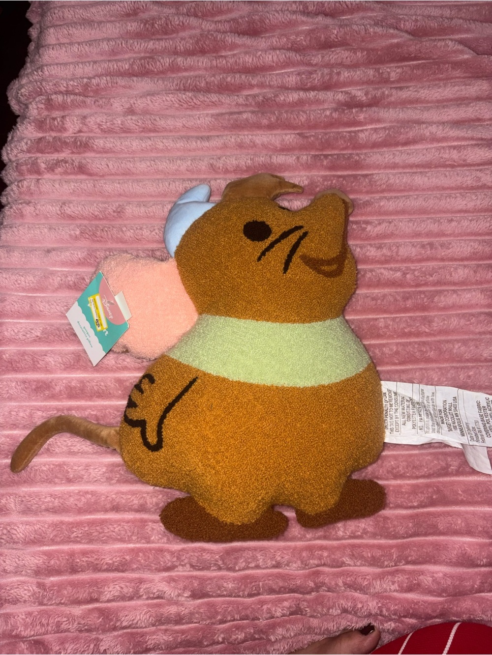 Disney Brown and Pink Mouse Plush Toy with Cream Accent